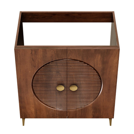 Modway EEI-7453 Vernon 30" Fluted Wood Vanity Cabinet Without Sink Modway