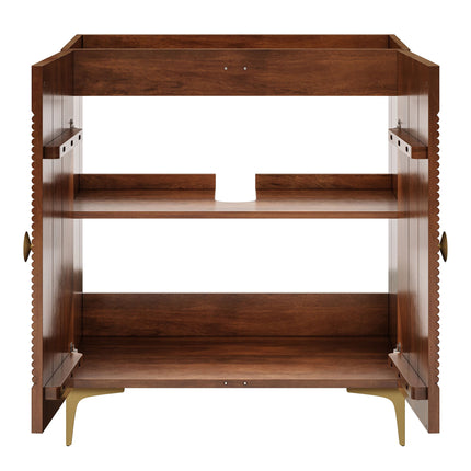 Modway EEI-7453 Vernon 30" Fluted Wood Vanity Cabinet Without Sink Modway