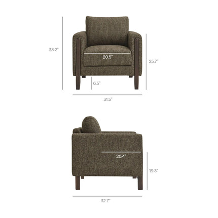 Modway EEI-7459 Hawken Boucle Fabric Accent Armchair Modway
