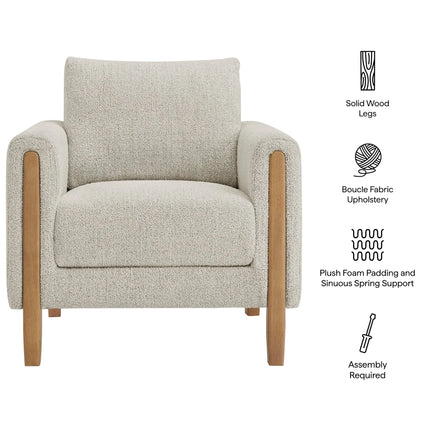 Modway EEI-7459 Hawken Boucle Fabric Accent Armchair Modway