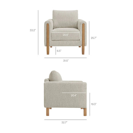 Modway EEI-7459 Hawken Boucle Fabric Accent Armchair Modway