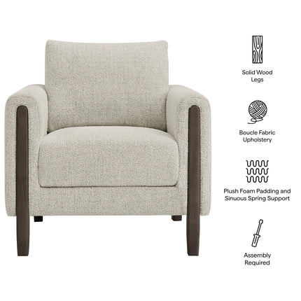 Modway EEI-7459 Hawken Boucle Fabric Accent Armchair Modway