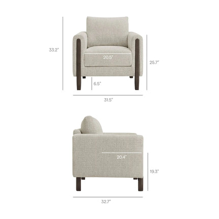 Modway EEI-7459 Hawken Boucle Fabric Accent Armchair Modway