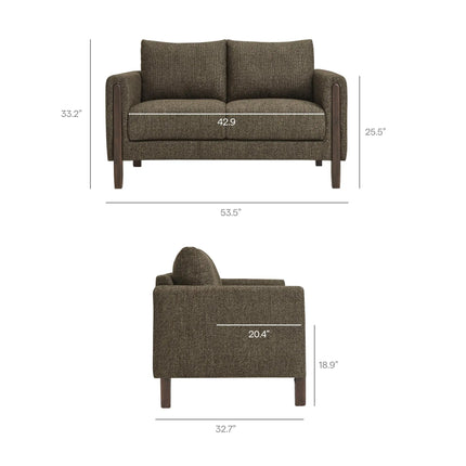 Modway EEI-7460 Hawken Boucle Fabric Loveseat Modway