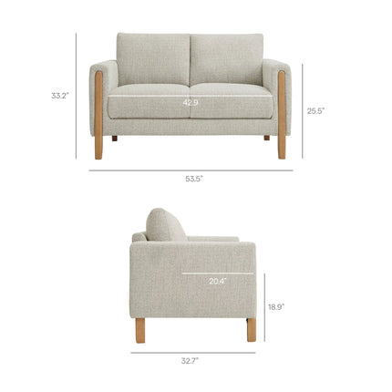 Modway EEI-7460 Hawken Boucle Fabric Loveseat Modway