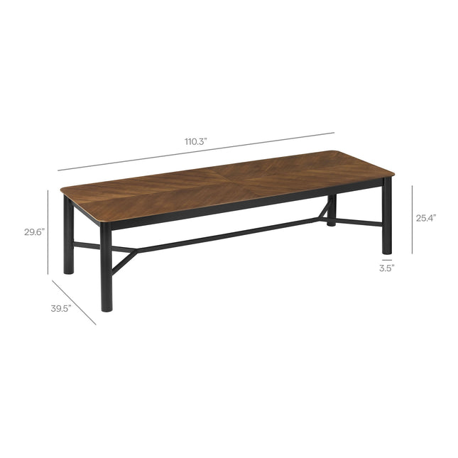 Modway EEI-7463 Ashlan 110" Rectangle Dining Table Modway