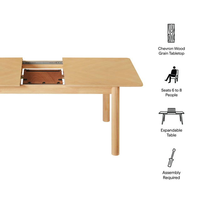 Modway EEI-7464 Alba Extendable Dining Table Modway