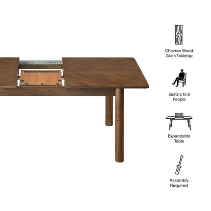 Modway EEI-7464 Alba Extendable Dining Table Modway