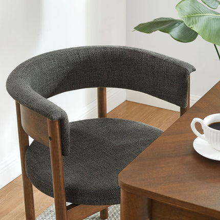 Modway EEI-7467 Clea Curved Upholstered Dining Chairs Set Of 2 Modway