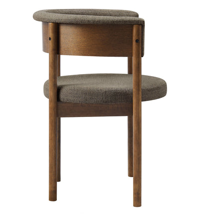 Modway EEI-7467 Clea Curved Upholstered Dining Chairs Set Of 2 Modway
