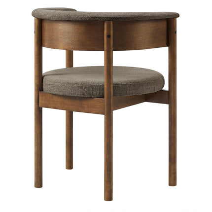 Modway EEI-7467 Clea Curved Upholstered Dining Chairs Set Of 2 Modway