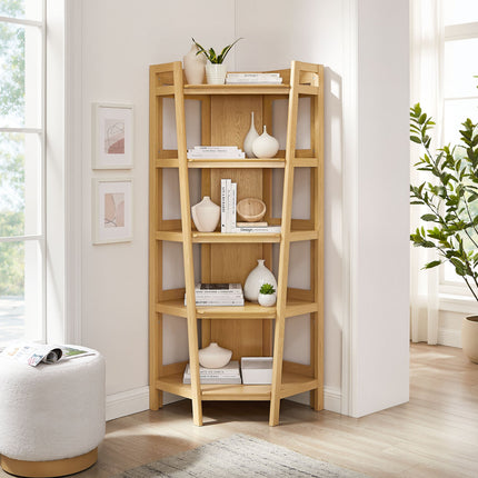 Modway EEI-7469 Bixby 71 Inch Corner Bookshelf Modway
