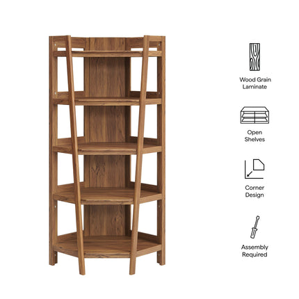 Modway EEI-7469 Bixby 71 Inch Corner Bookshelf Modway