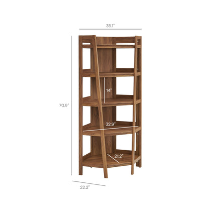 Modway EEI-7469 Bixby 71 Inch Corner Bookshelf Modway