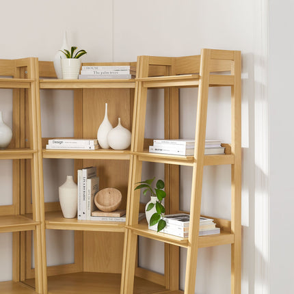 Modway EEI-7470 Bixby 3-piece Corner Bookshelf Set with Narrow Bookshelves Modway