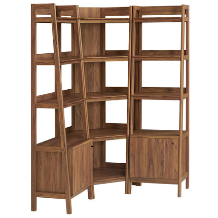 Modway EEI-7470 Bixby 3-piece Corner Bookshelf Set with Narrow Bookshelves Modway