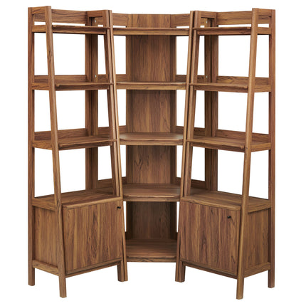 Modway EEI-7470 Bixby 3-piece Corner Bookshelf Set with Narrow Bookshelves Modway