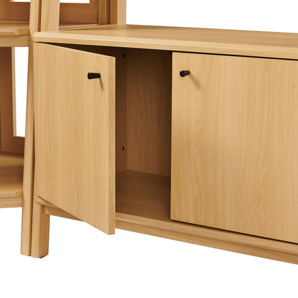 Modway EEI-7471 Bixby 3-Piece Corner Bookshelf Set with Wide Bookshelves Modway