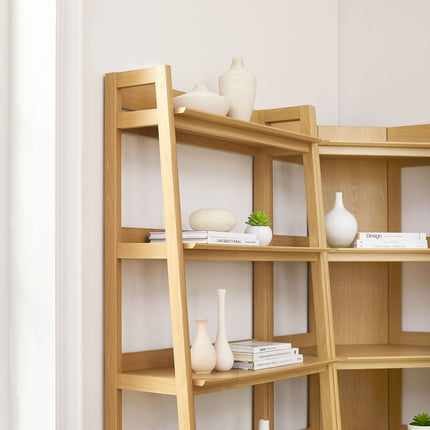 Modway EEI-7471 Bixby 3-Piece Corner Bookshelf Set with Wide Bookshelves Modway