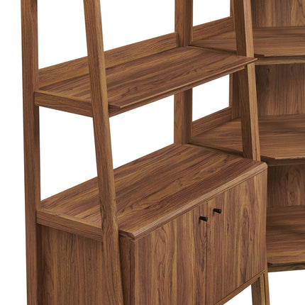 Modway EEI-7471 Bixby 3-Piece Corner Bookshelf Set with Wide Bookshelves Modway