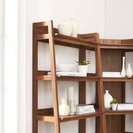 Modway EEI-7471 Bixby 3-Piece Corner Bookshelf Set with Wide Bookshelves Modway