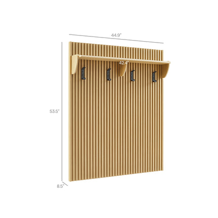 Modway EEI-7472 Render Fluted Coat Rack Panel With Shelf Modway