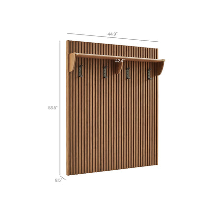 Modway EEI-7472 Render Fluted Coat Rack Panel With Shelf Modway