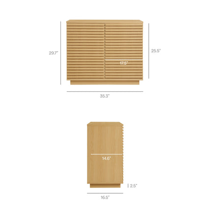 Modway EEI-7476 Render 2-Door Fluted Accent Cabinet Modway