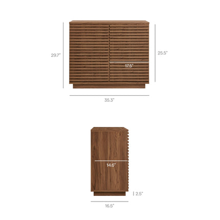 Modway EEI-7476 Render 2-Door Fluted Accent Cabinet Modway