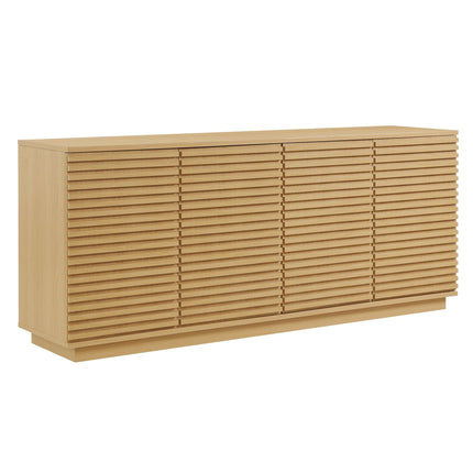 Modway EEI-7477 Render 4-Door Fluted Sideboard Cabinet TV Stand Modway