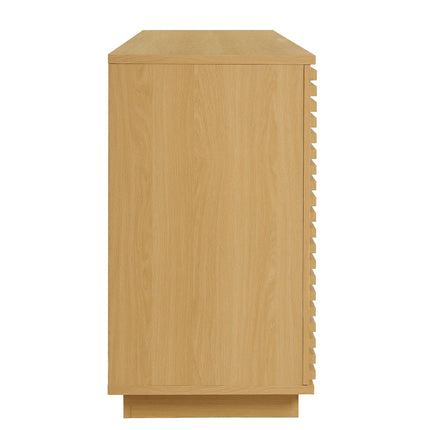 Modway EEI-7477 Render 4-Door Fluted Sideboard Cabinet TV Stand Modway