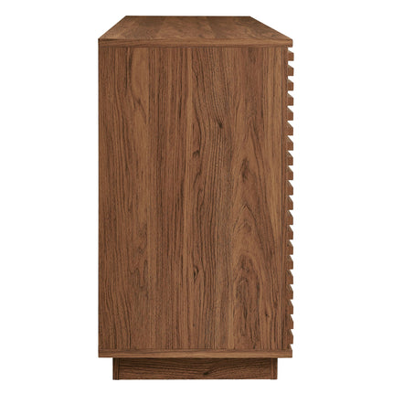 Modway EEI-7477 Render 4-Door Fluted Sideboard Cabinet TV Stand Modway