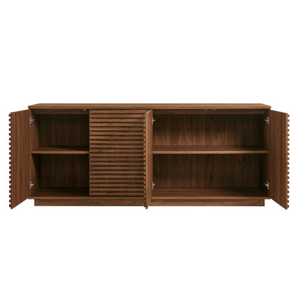 Modway EEI-7477 Render 4-Door Fluted Sideboard Cabinet TV Stand Modway