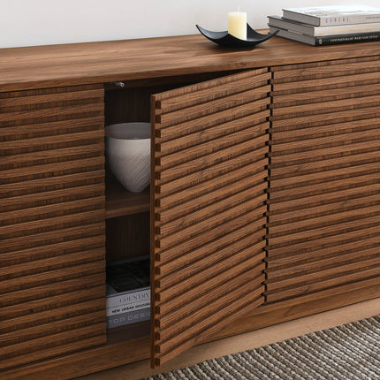 Modway EEI-7477 Render 4-Door Fluted Sideboard Cabinet TV Stand Modway