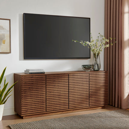 Modway EEI-7477 Render 4-Door Fluted Sideboard Cabinet TV Stand Modway