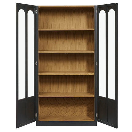 Modway EEI-7484 Anwen Solid Wood and Glass Display Cabinet Modway