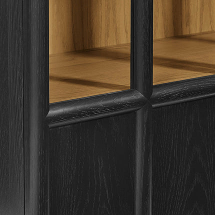Modway EEI-7484 Anwen Solid Wood and Glass Display Cabinet Modway