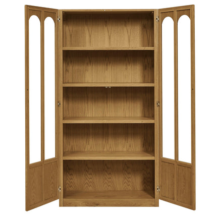 Modway EEI-7484 Anwen Solid Wood and Glass Display Cabinet Modway