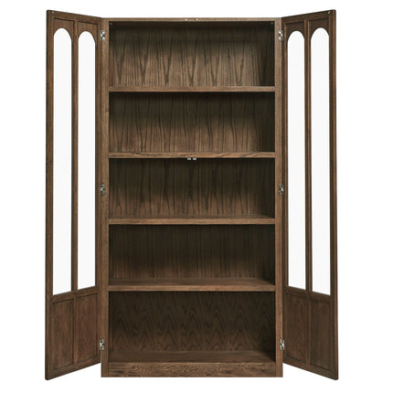 Modway EEI-7484 Anwen Solid Wood and Glass Display Cabinet Modway
