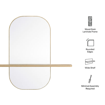 Modway EEI-7533 Solstice Large Oval Mirror - Plaza Home Decor