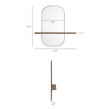 Modway EEI-7533 Solstice Large Oval Mirror - Plaza Home Decor