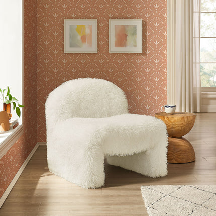 Modway EEI-7534 Mina Faux Fur Accent Chair Modway