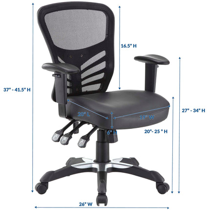 Modway EEI-755 Articulate Vinyl Office Chair Modway