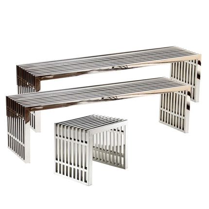 Modway EEI-867 Gridiron Benches Set of 3 Modway