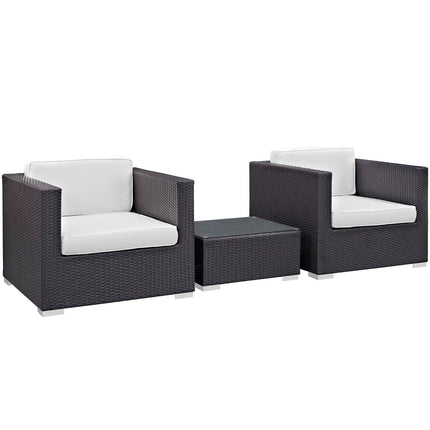 Modway EEI-995 Burrow 3 Piece Outdoor Patio Sofa Set Modway