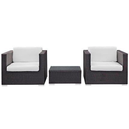 Modway EEI-995 Burrow 3 Piece Outdoor Patio Sofa Set Modway