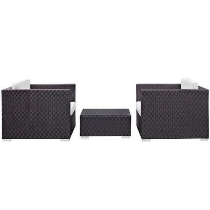 Modway EEI-995 Burrow 3 Piece Outdoor Patio Sofa Set Modway