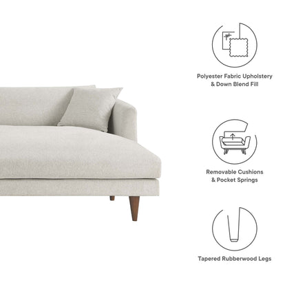 Modway EEI-6612 Zoya Right-Facing Down Filled Overstuffed Sectional Sofa Modway