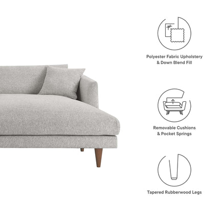 Modway EEI-6612 Zoya Right-Facing Down Filled Overstuffed Sectional Sofa Modway