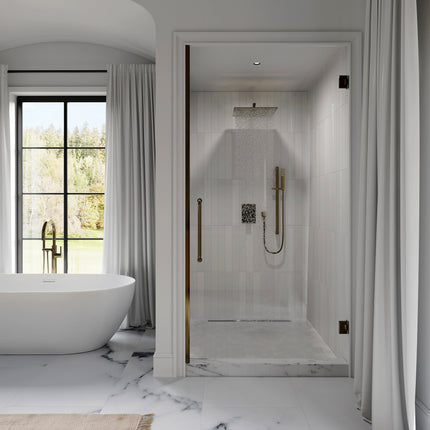 ZLINE Autograph Edition Crystal Bay Thermostatic Shower System in Polished Gold (CBY-SHS-T2-PG)